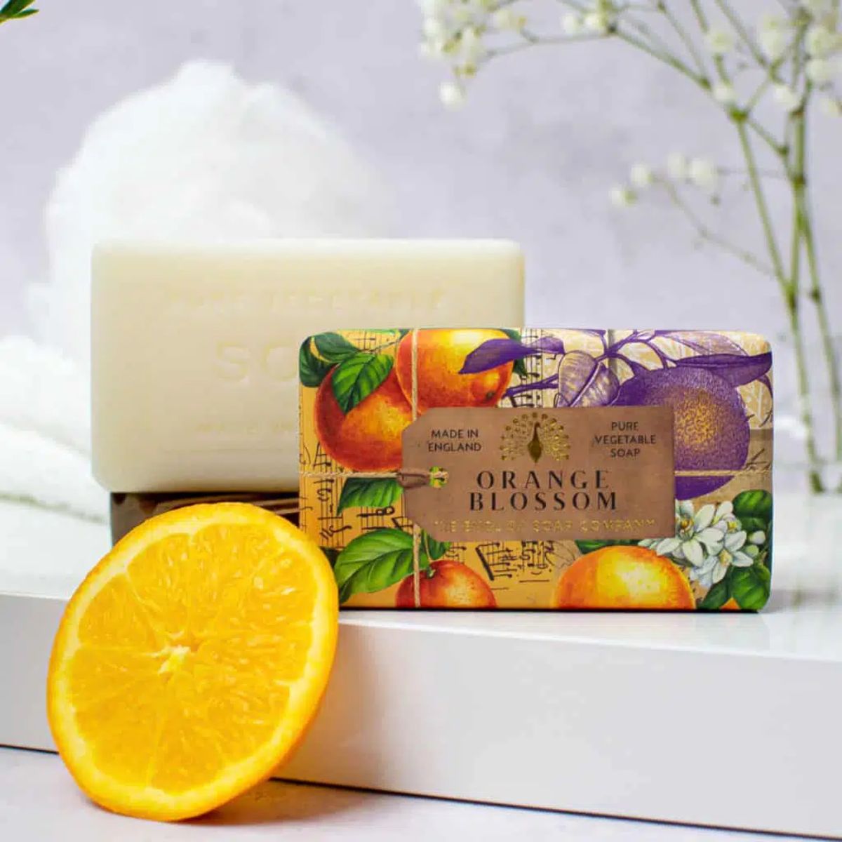 SaboneteOrangeBlossom200gTheEnglishSoap