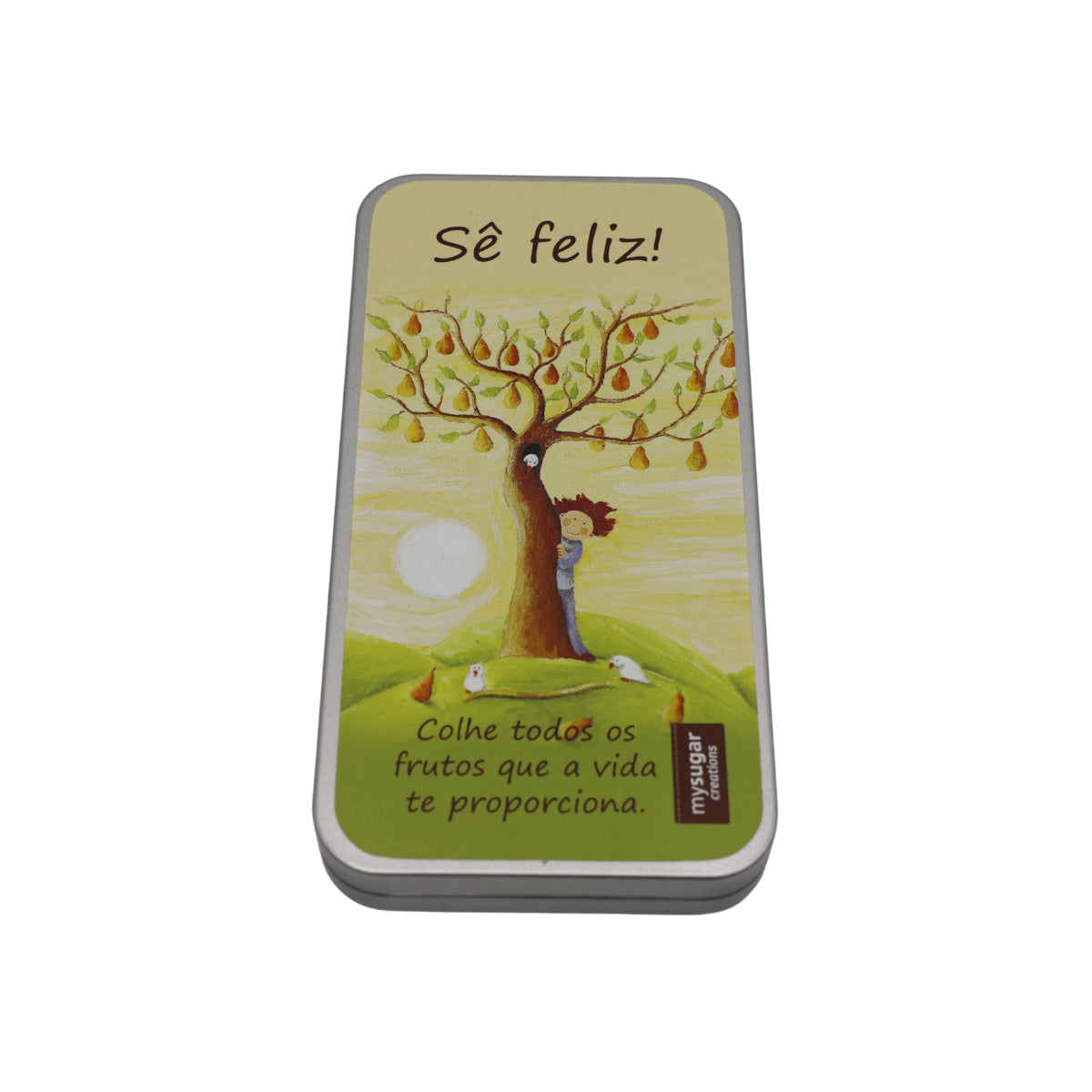 Lata Chocolate Frase "Sê Feliz" mySugar