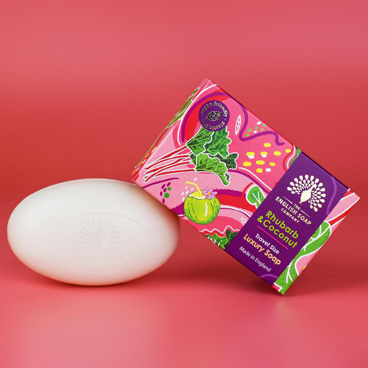 Sabonete Viagem Rhubarb & Coconut The English Soap