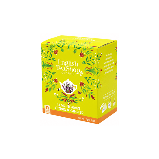 Chá Lemongrass, Citrus & Ginger English TeaShop Organic