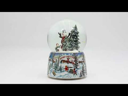 Globo de Neve com Música Inverno Merry Christmas Musicboxworld