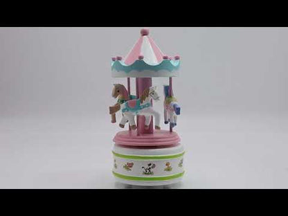Caixa de Música Carrossel Cavalos Musicboxworld