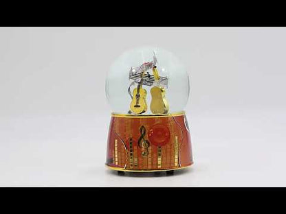 Caixa de Música Globo Guitarra Musicboxworld