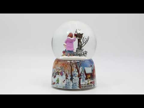 Globo de Neve com Música Meninos