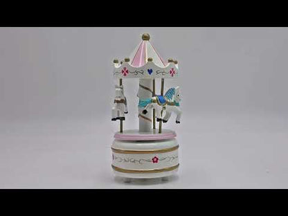 Caixa de Música Carrossel Cavalos Musicboxworld