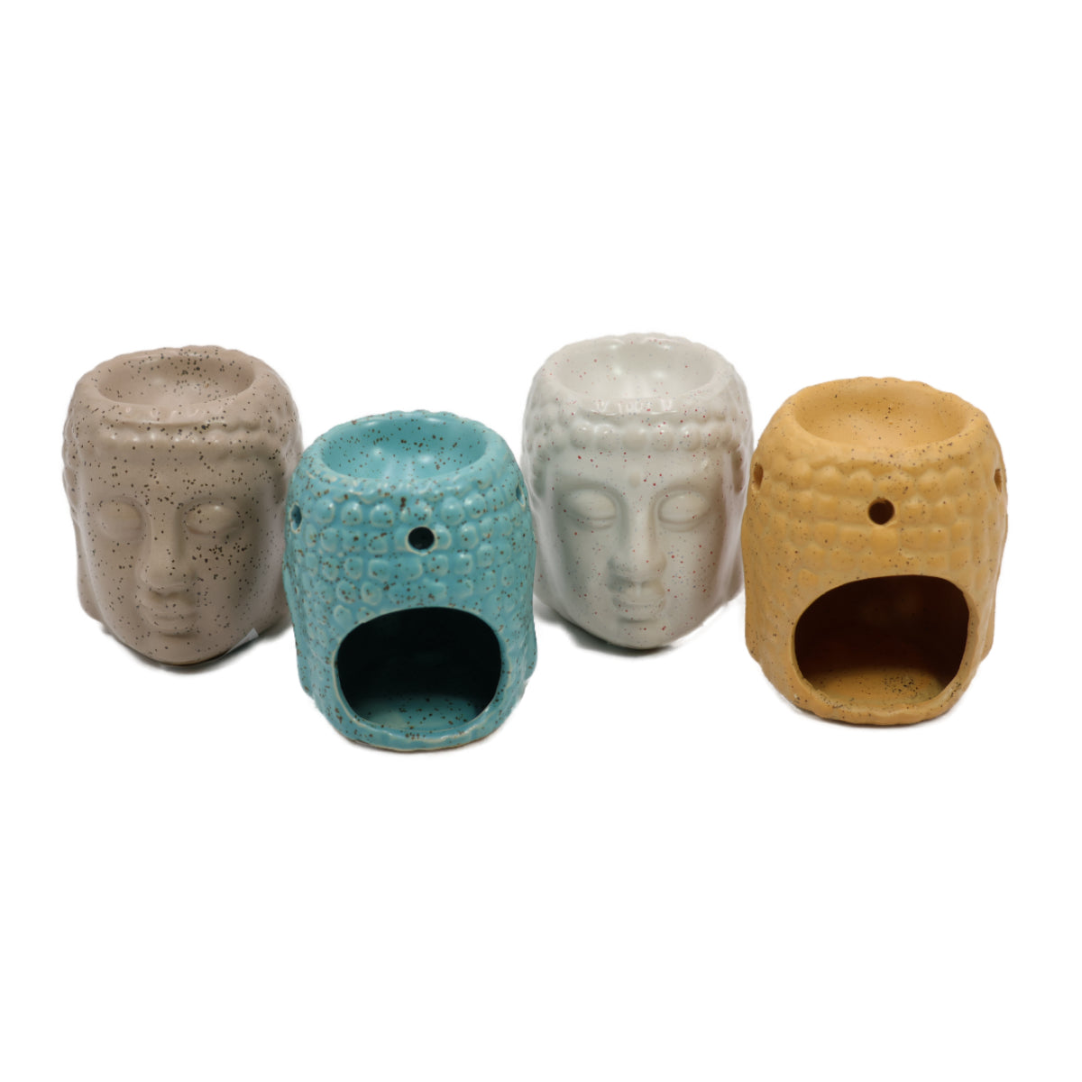 Queimador de cerâmica Buda 8cm para wax melts e óleos perfumados