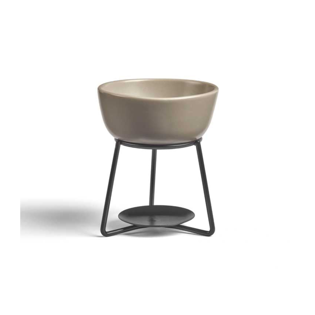 Queimador Pebble Pure Cashmere Yankee Candle em cerâmica e metal