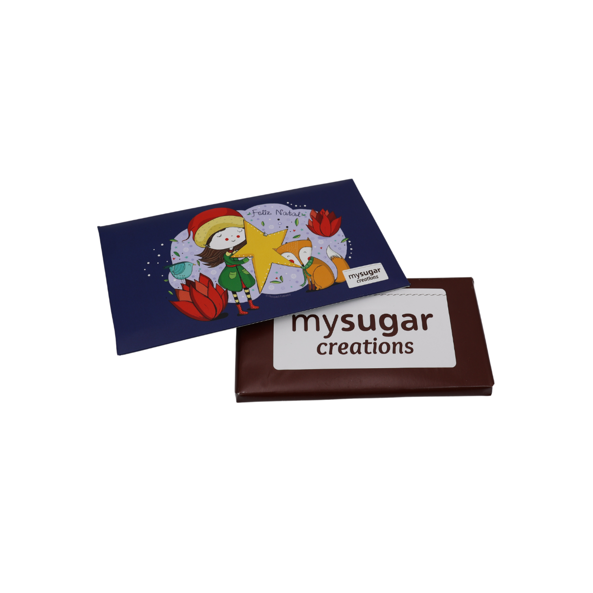 Envelope Chocolate Frase "Feliz Natal" mySugar