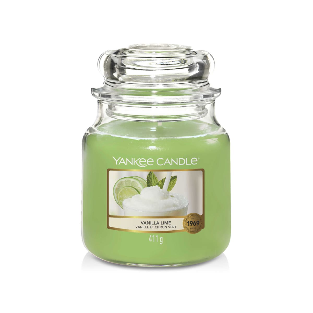 Vela Vanilla Lime Yankee Candle