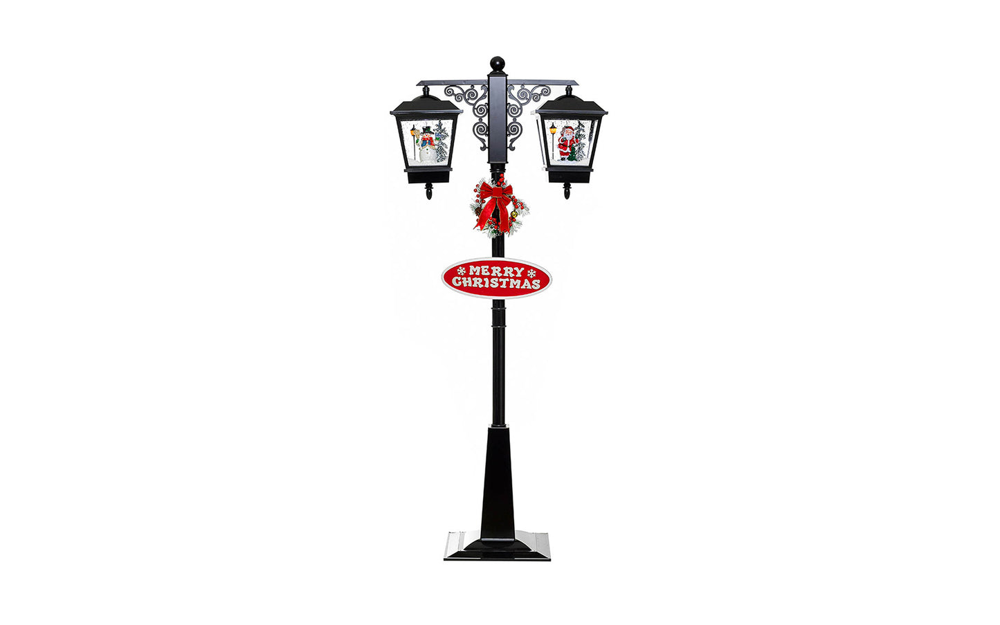 Street Lamp with Santa Claus