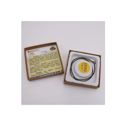 Colar de bola facetada Pirite