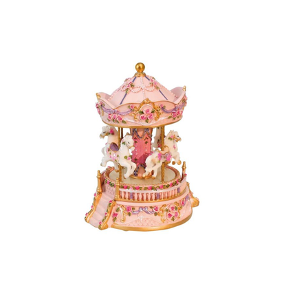 Caixa de Música Carrossel Cavalos Musicboxworld