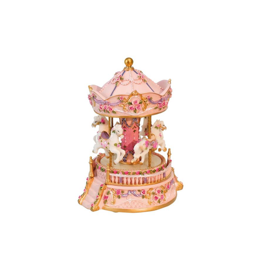 Caixa de Música Carrossel Cavalos Musicboxworld