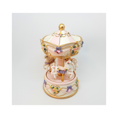 Carousel Horses Music Box with LED Lights Musicboxworld