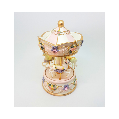 Carousel Horses Music Box with LED Lights Musicboxworld