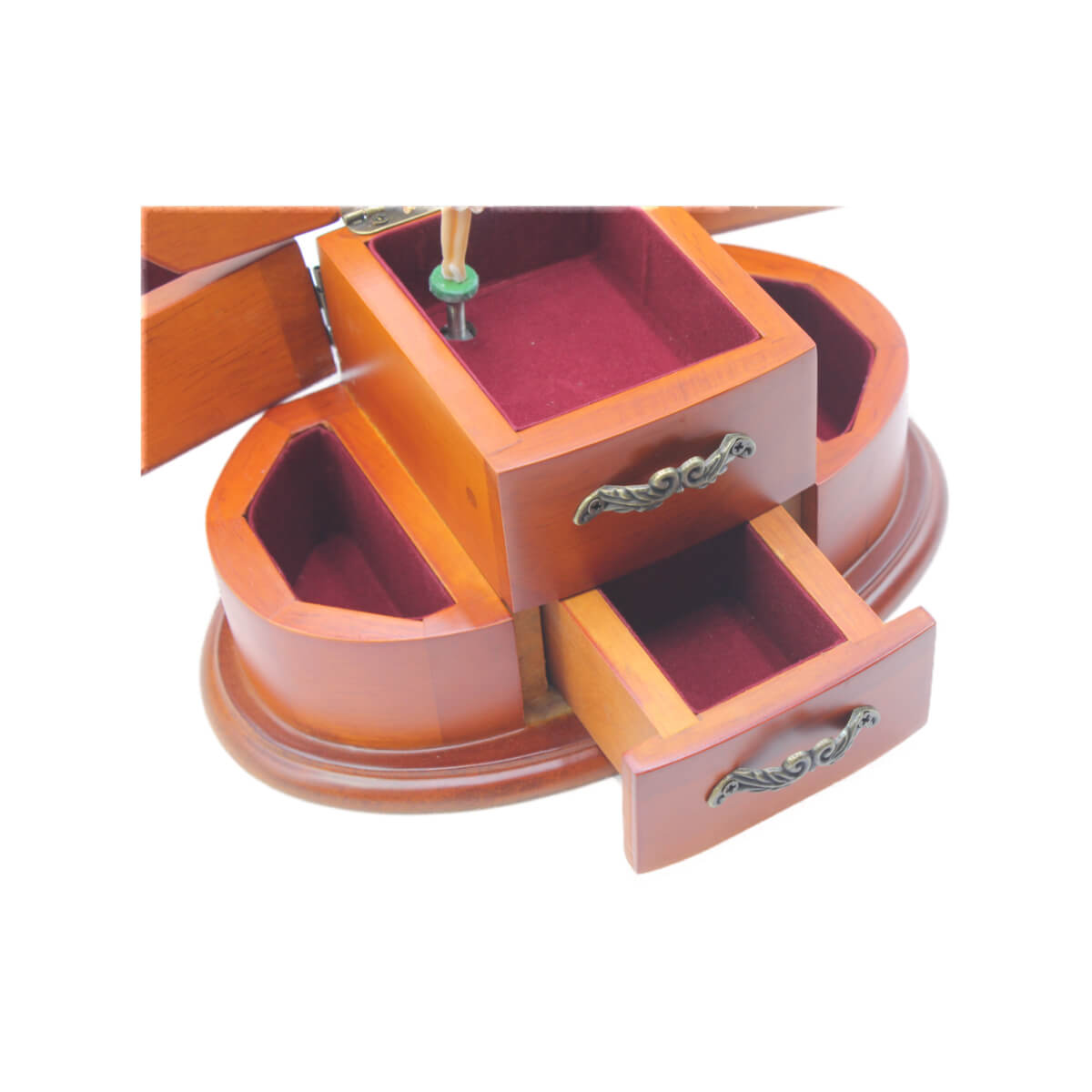 Caixa de Música Baú com Gavetas Musicboxworld