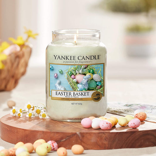 Jarro vela com a fragrância Easter Basket da Yankee Candle