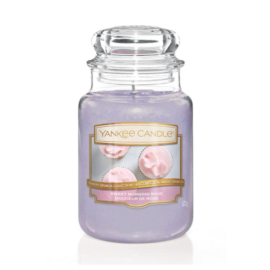 Vela Sweet Morning Rose Yankee Candle