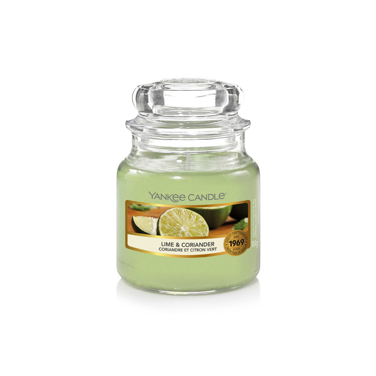 Jarro vela pequeno com a fragrância Lime & coriander da yankee candle