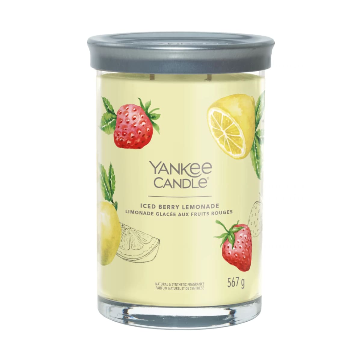 Vela Tumbler Iced Berry Lemonade Yankee Candle