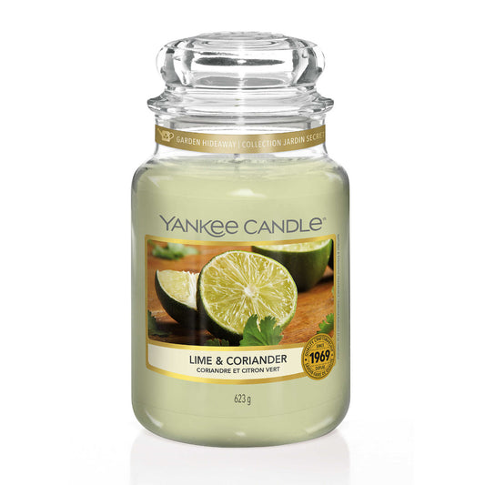 Jarro vela grande com a fragrância Lime & coriander da yankee candle