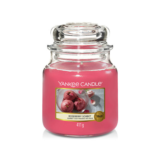 Vela Roseberry Sorbet Yankee Candle