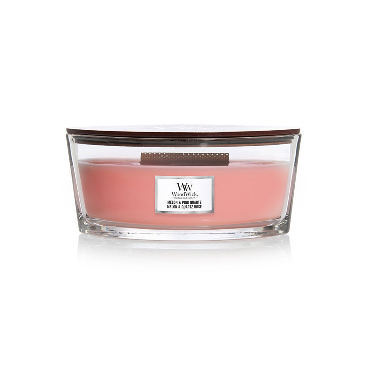 Vela Elipse Melon & Pink Quartz Woodwick