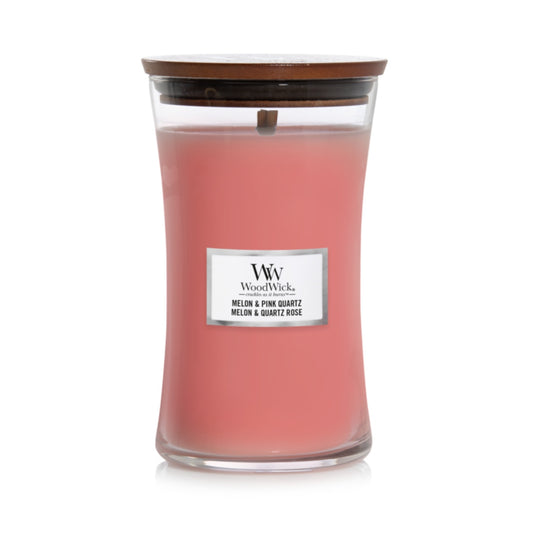 Vela Melon & Pink Quartz WoodWick