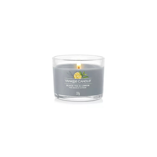 Vela Votive Copo Black Tea & Lemon Yankee Candle