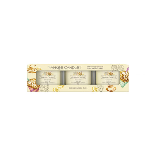 Coffret Vela Votive Copo Banoffee Waffle Yankee Candle