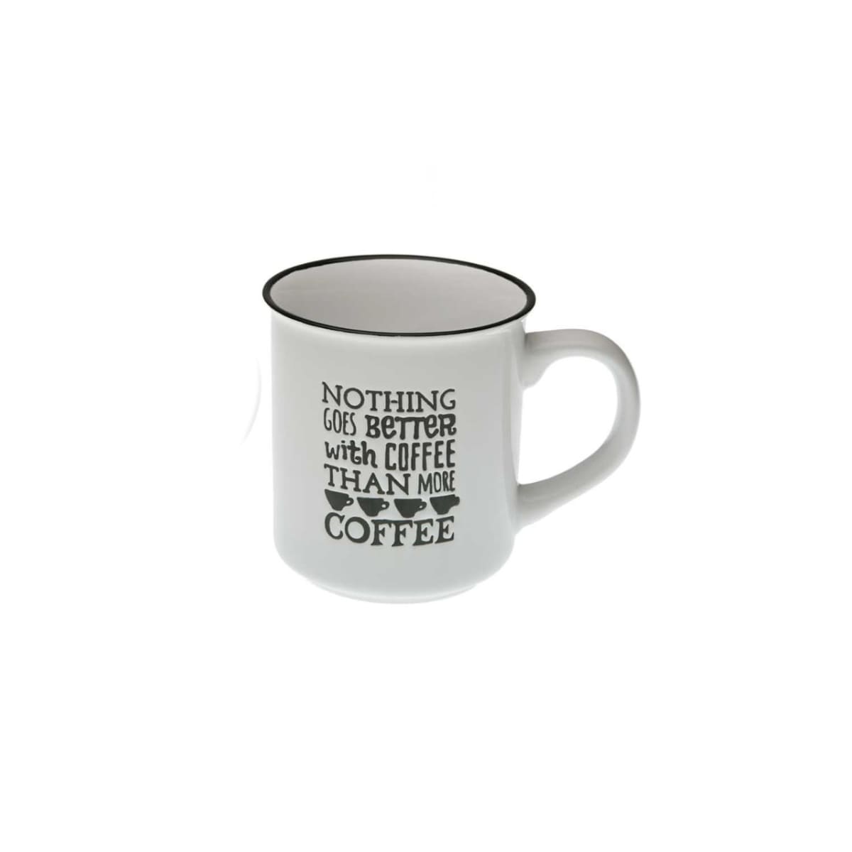 Caneca "Nothing goes better with coffee than more coffee"