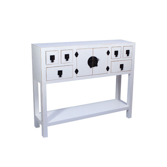 White Asian Entryway Table