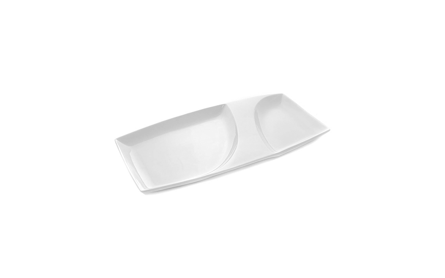 Rectangular Platter with 2 divisions 53cm