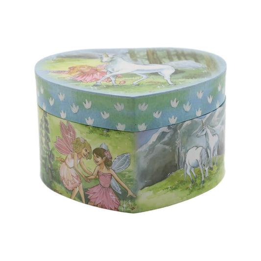 Caixa de Música Baú Coração Cavalo Musicboxworld