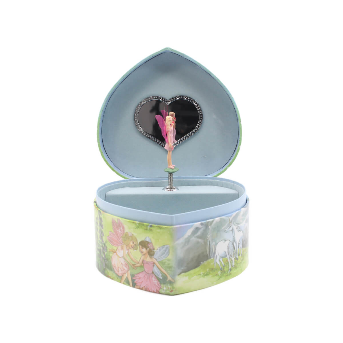 Caixa de Música Baú Coração Cavalo Musicboxworld