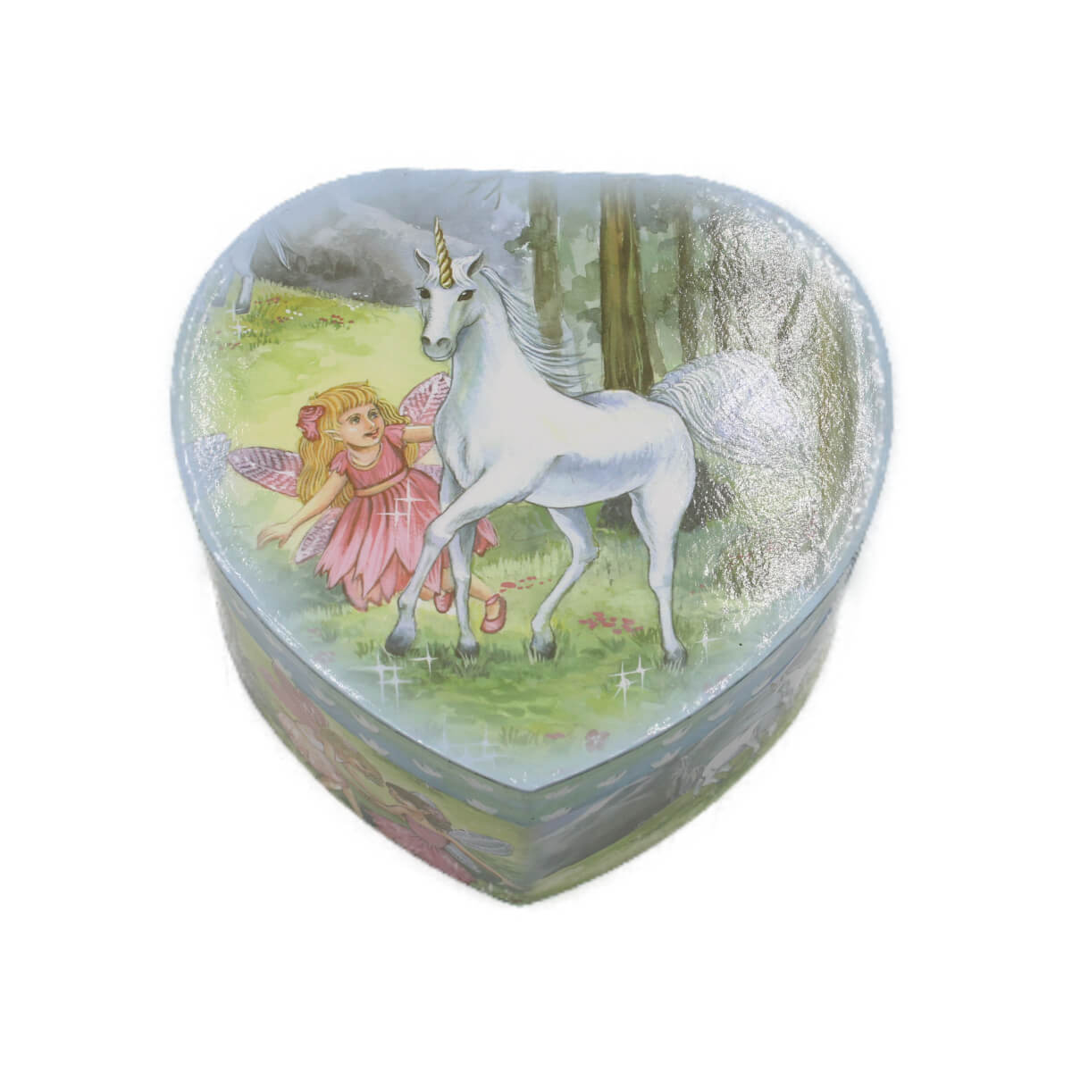 Caixa de Música Baú Coração Cavalo Musicboxworld