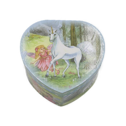 Caixa de Música Baú Coração Cavalo Musicboxworld