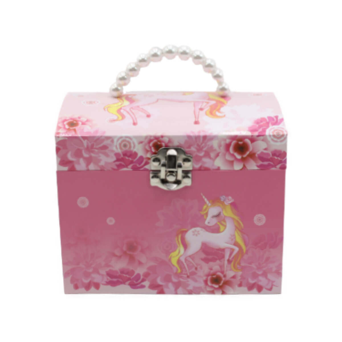Caixa de Música Baú Mala Unicórnio Musicboxworld