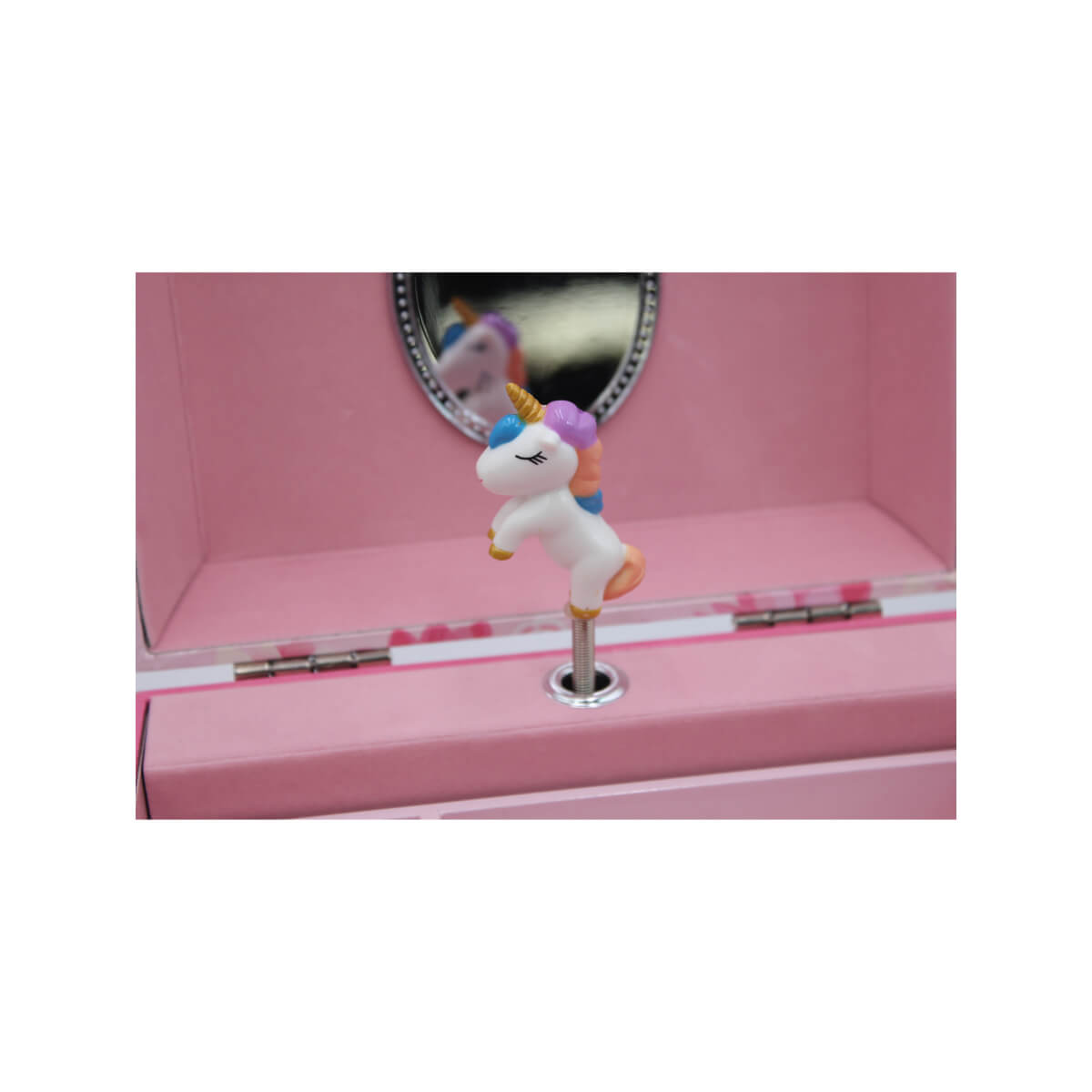 Caixa de Música Baú Mala Unicórnio Musicboxworld