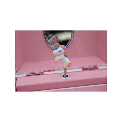 Caixa de Música Baú Mala Unicórnio Musicboxworld