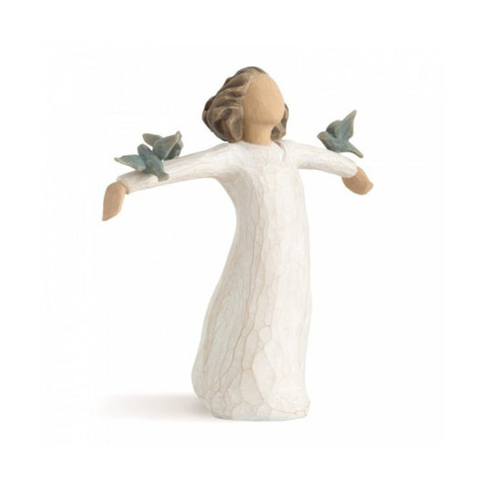 Willow Tree é uma linha íntima de estatuetas criada pela artista Susan Lordi representativas de: amor, proximidade, cura, coragem, esperança, família entre outras emoções que encontramos na vida.  Envolvida numa caixa com a mensagem: 'Livre para cantar, rir, dançar...criar!'.