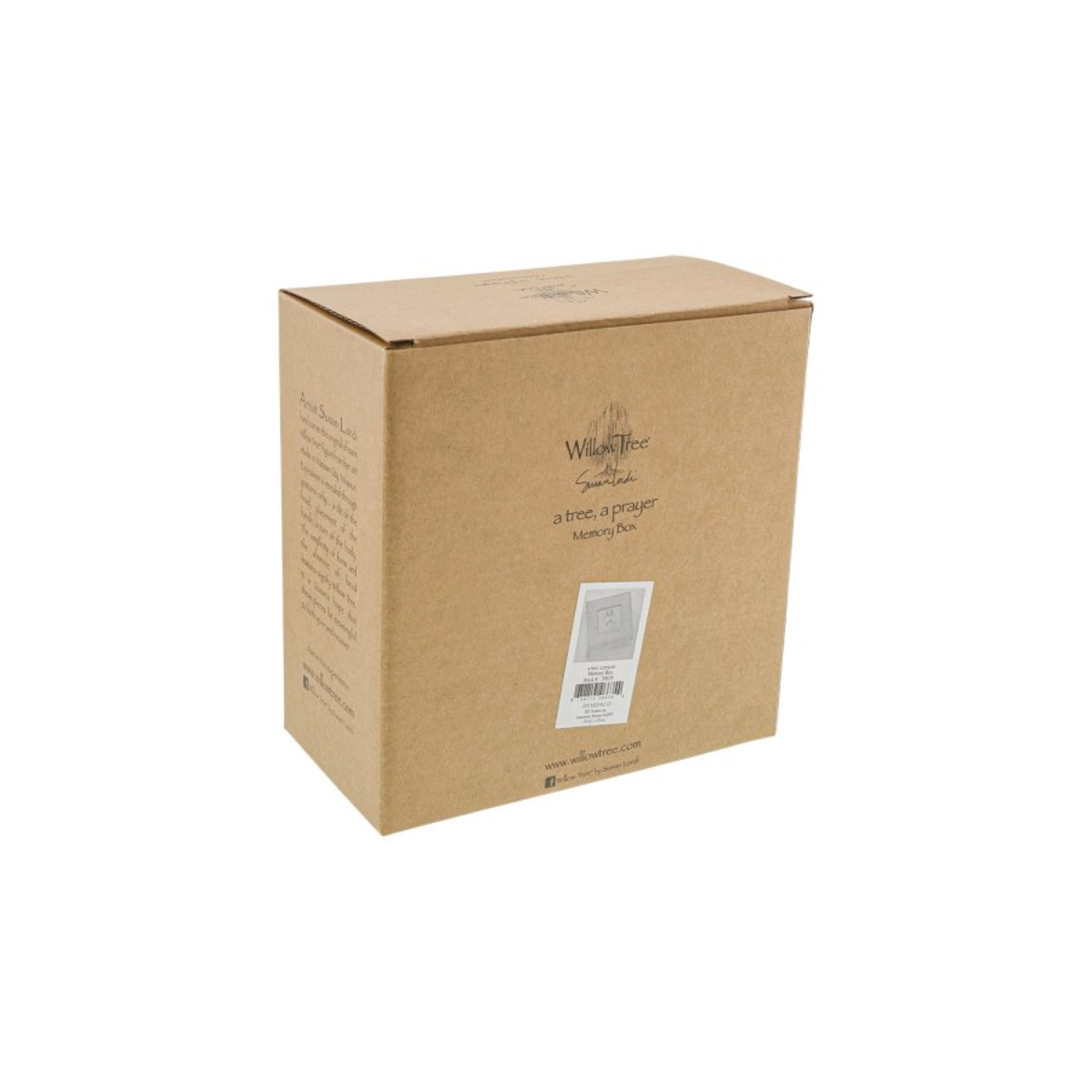 Willow Tree é uma linha íntima de estatuetas criada pela artista Susan Lordi representativas de: amor, proximidade, cura, coragem, esperança, família entre outras emoções que encontramos na vida.  Caixa decorativa ideal para guardar um objetivo sentimental ou uma prenda querida como um relógio, colar, entre outros.   Envolvida numa caixa com a mensagem: 'Que tu encontres força, beleza e paz todos os dias'.