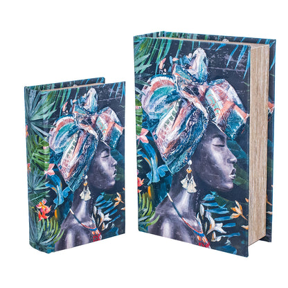 Caixa Livro com Africana