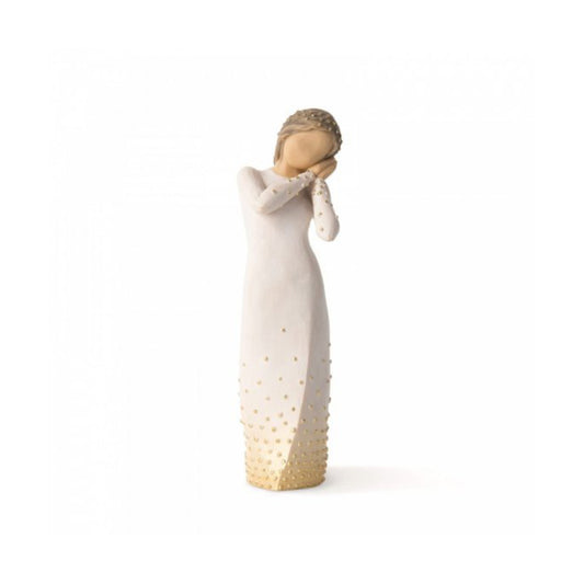 Willow Tree é uma linha íntima de estatuetas criada pela artista Susan Lordi representativas de: amor, proximidade, cura, coragem, esperança, família entre outras emoções que encontramos na vida.  Envolvida numa caixa com a mensagem: 'Um lindo desejo para ti...'.
