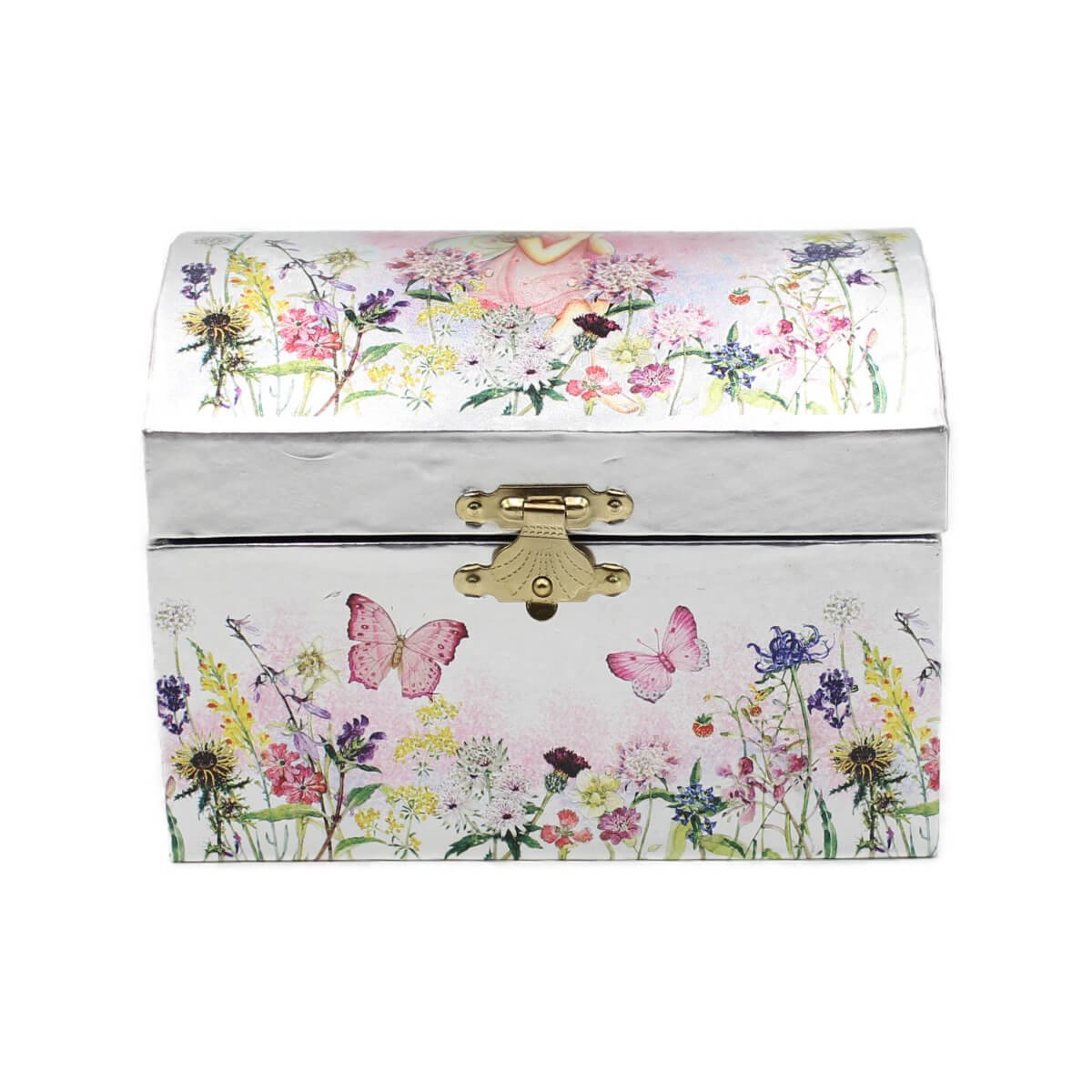 Caixa de Música Baú Fada e Borboletas Musicboxworld