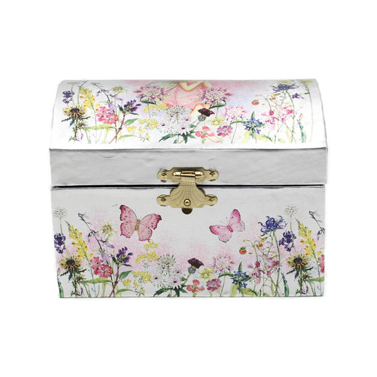 Caixa de Música Baú Fada e Borboletas Musicboxworld