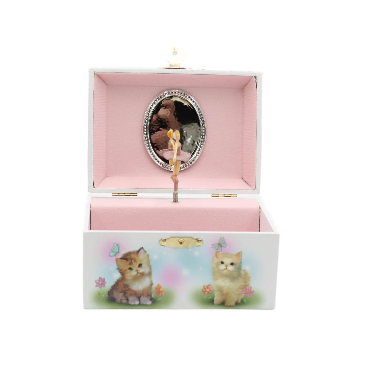 Caixa de Música Baú 3 Gatinhos Musicboxworld