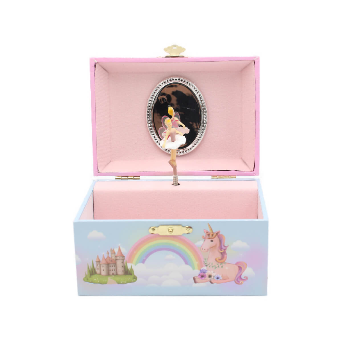 Caixa de Música Baú Fada e Unicórnio Musicboxworld