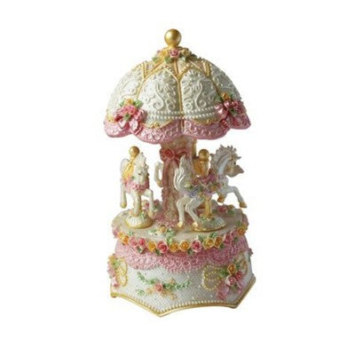 Caixa de Música Carrossel Cavalos Musicboxworld