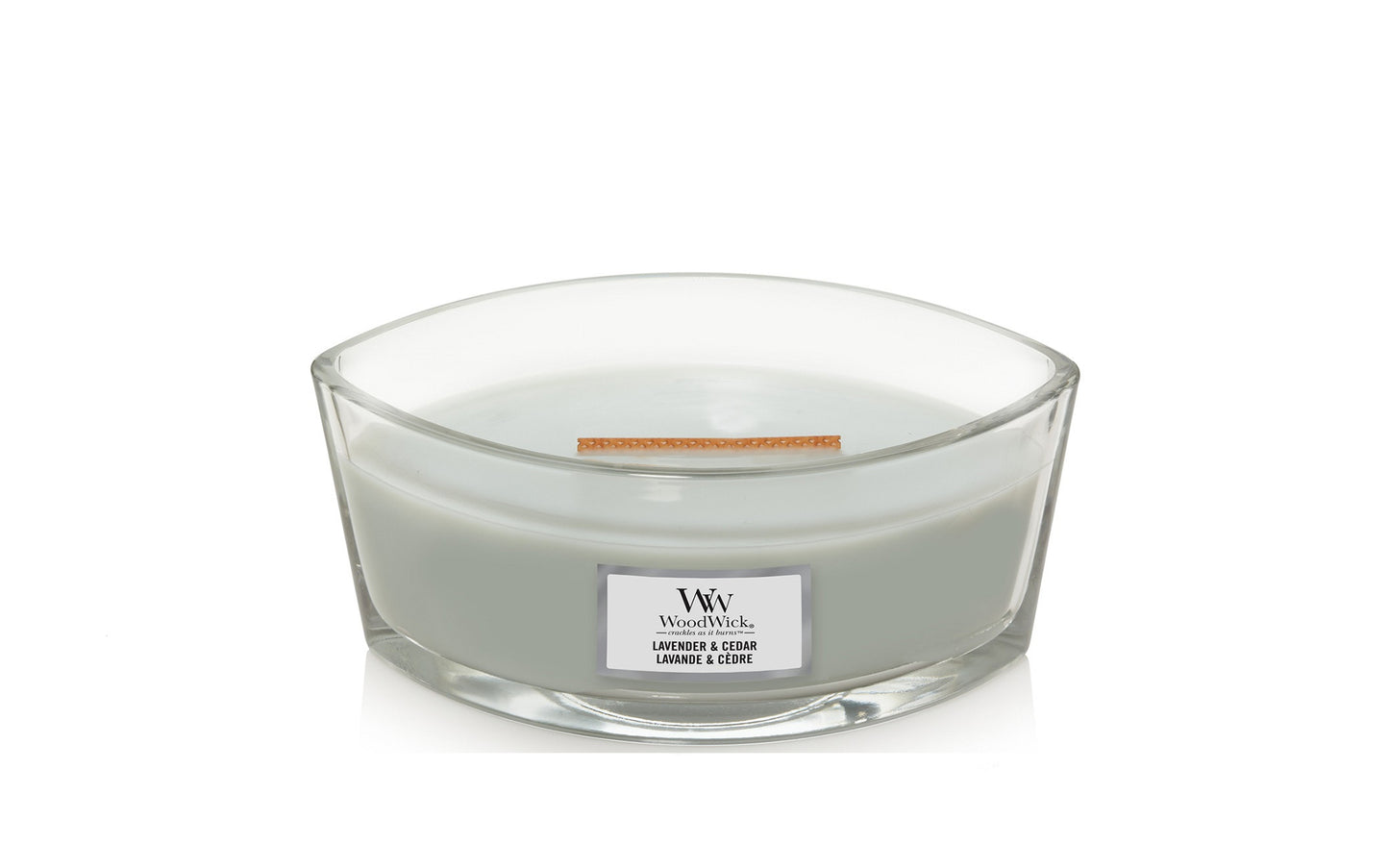 Vela Lavanda &amp; Cedro Elipse WoodWick